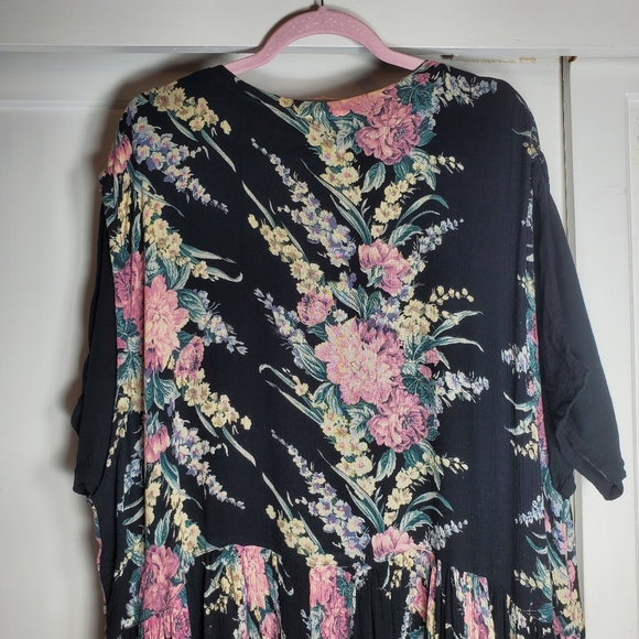 Vingtage Plus Size Cottagecore Fairy Grunge Whimsigoth Dress 1X See Measurements - Picture 10 of 13